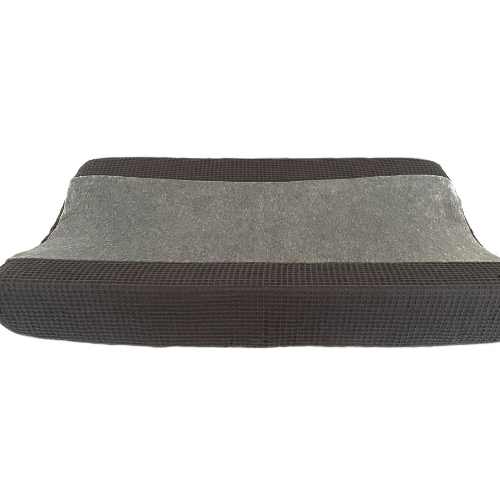 Housse de coussin à langer velours gris (Ilmaha) – Image 2