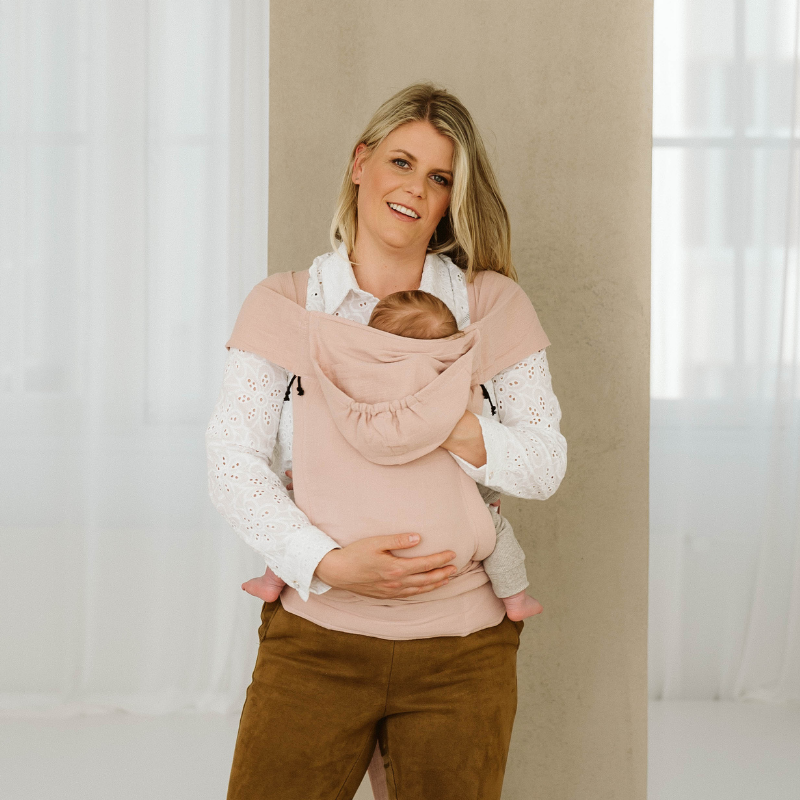 Mei Tai Porte-bébé rose poudré (Ilmaha) – Image 4