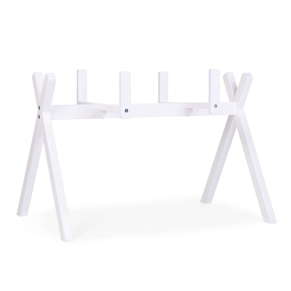 TIPI SUPPORT POUR COUFFIN MOISE + ARCHE BÉBÉ - BOIS - BLANC(Childhome)