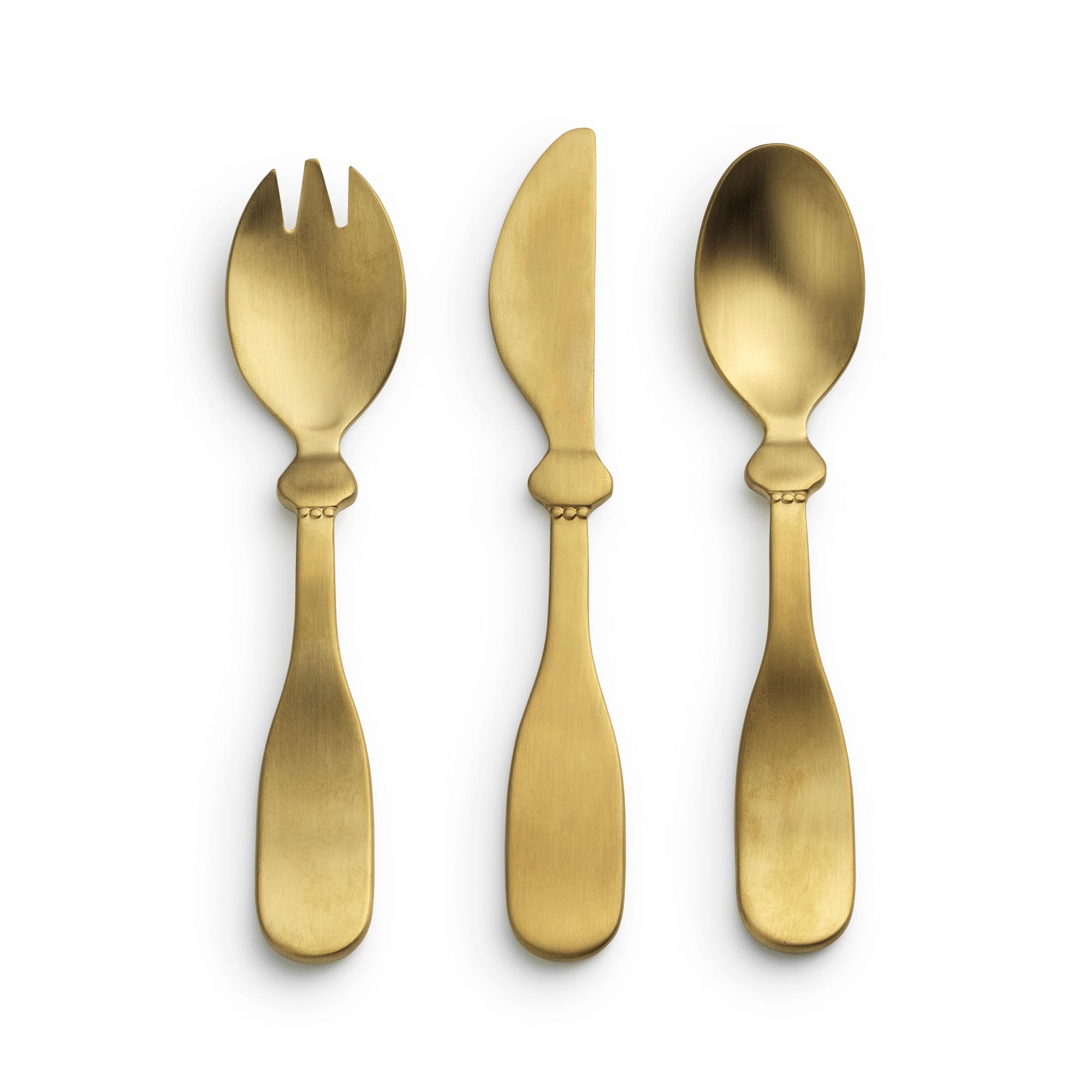 Couverts bébé couteau fourchette cuillère gold (Elodie Details)
