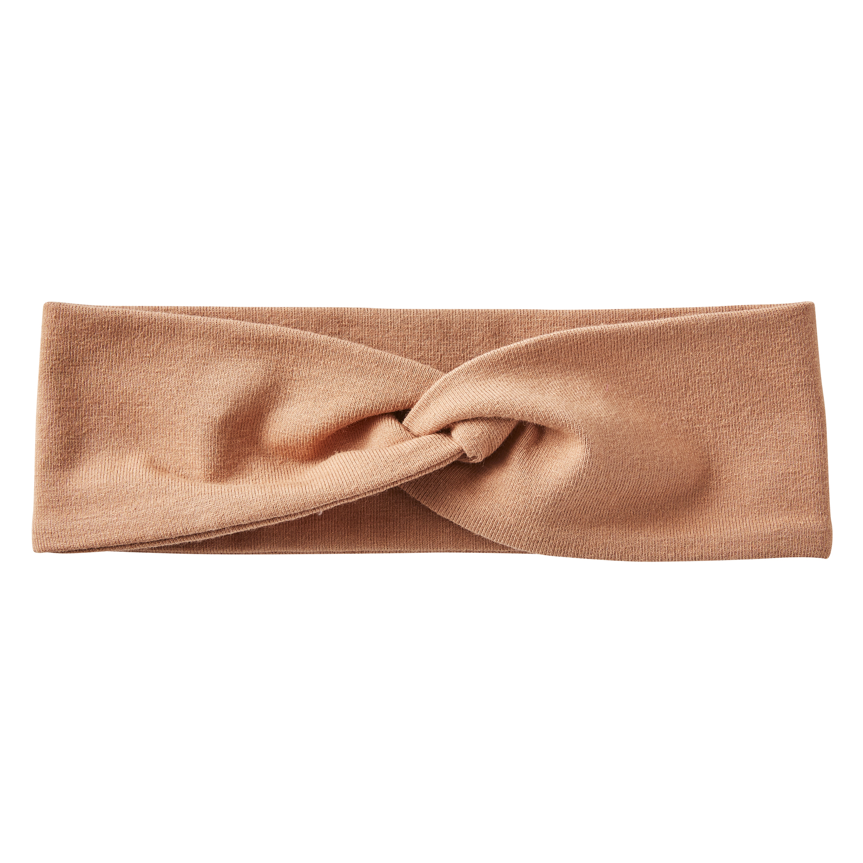 Bandeau large effet turban uni cassonade (BB and Co)