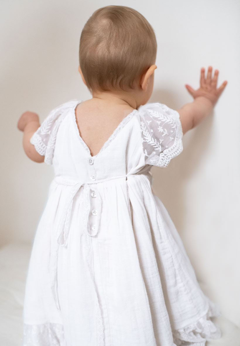 Robe Salomé Blanc (Les Petits Inclassables) – Image 2