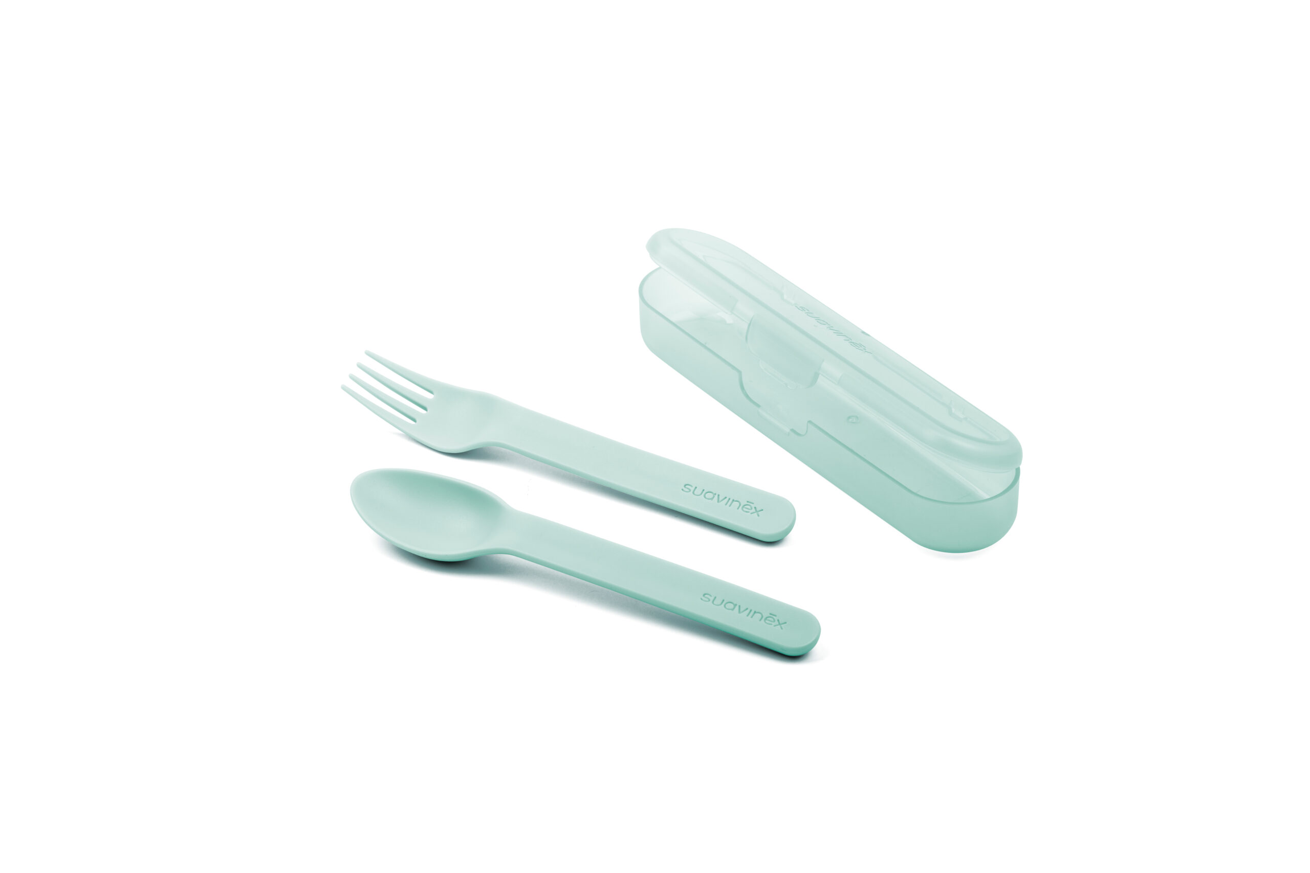 Set de couverts avec boite -vert- (Suavinex)