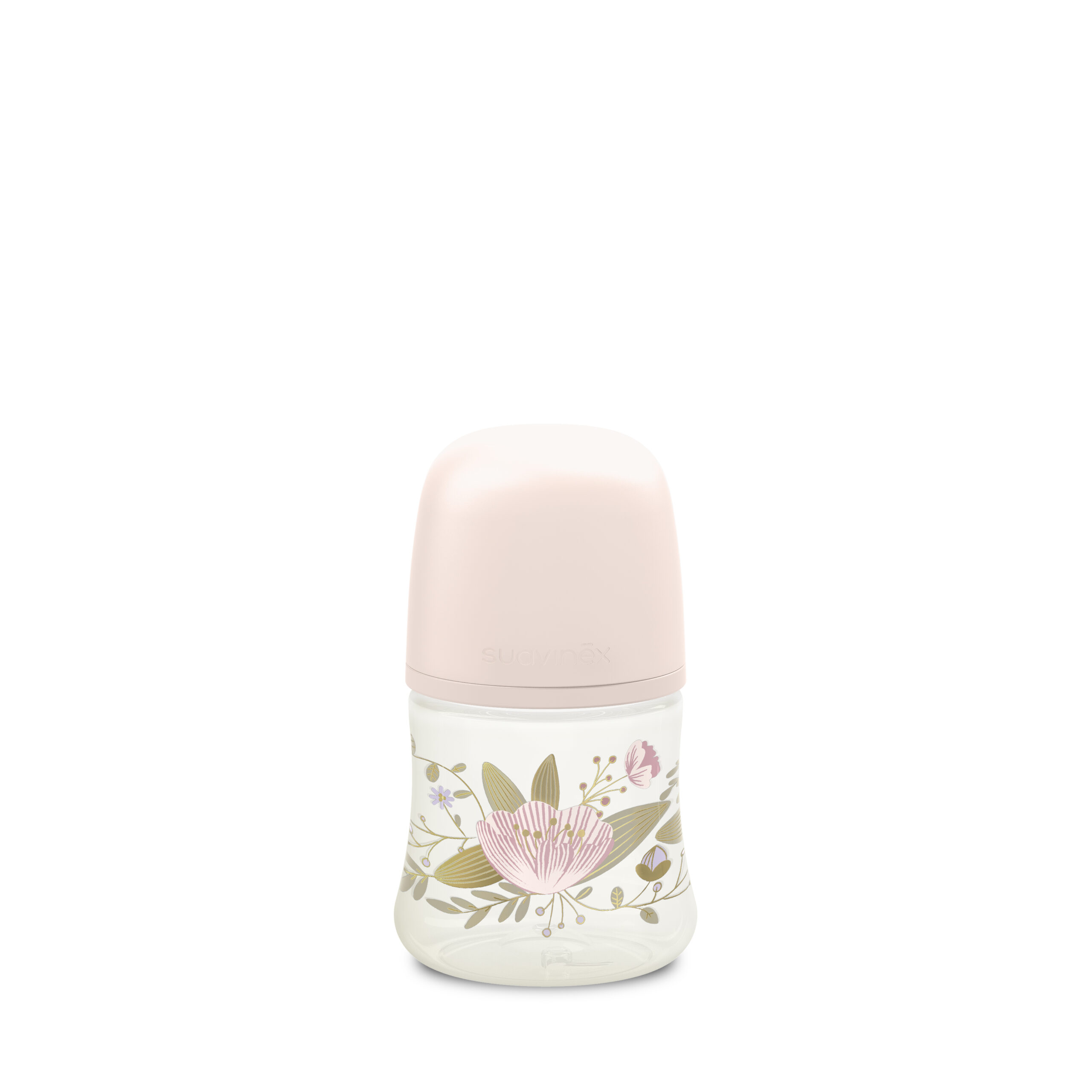 SX - GOLD - BOTTLE - SILI. - SLOW FLOW - 150ML - PINK (Suavinex)