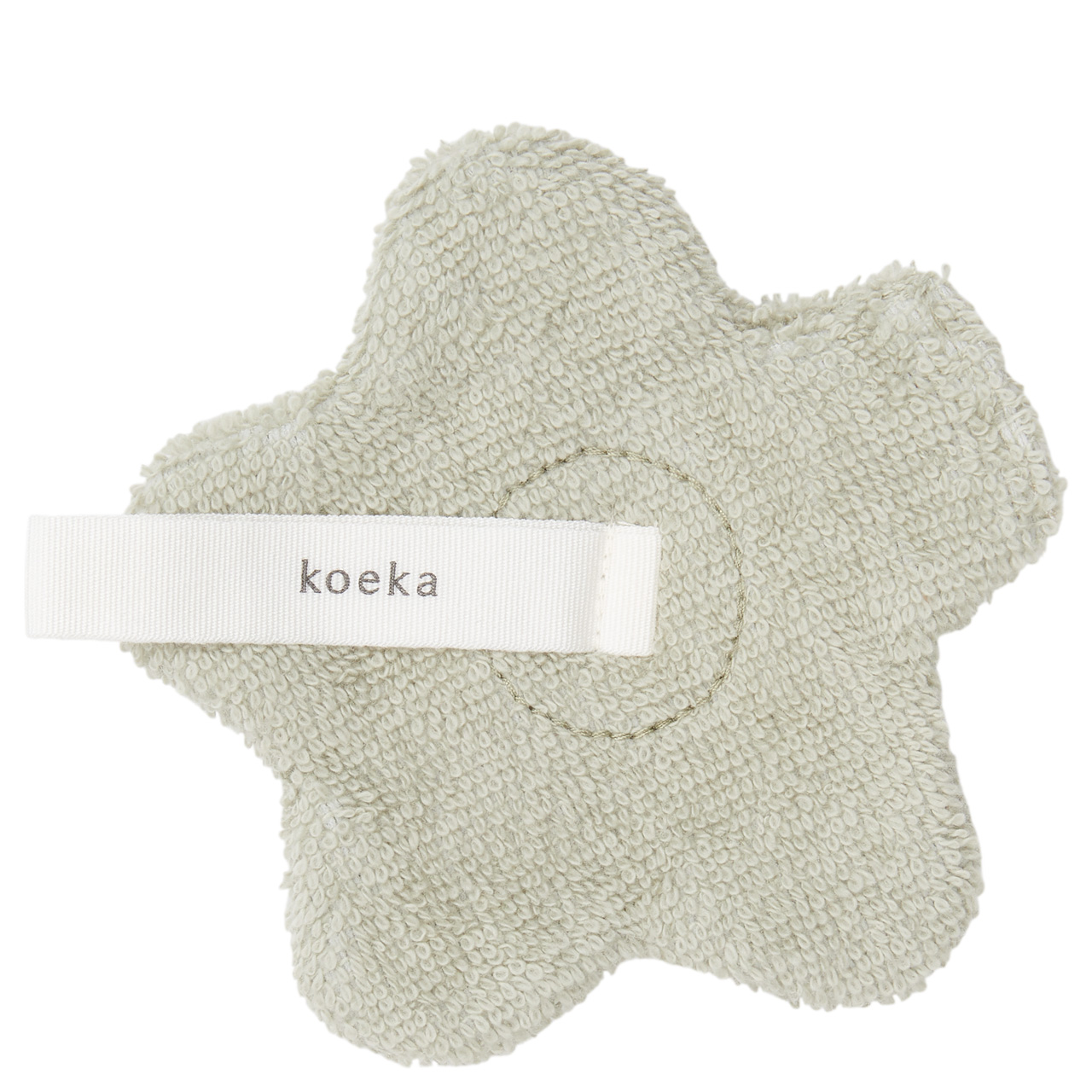 Attache tétine sucette mouchoir fleur luz sage (Koeka)