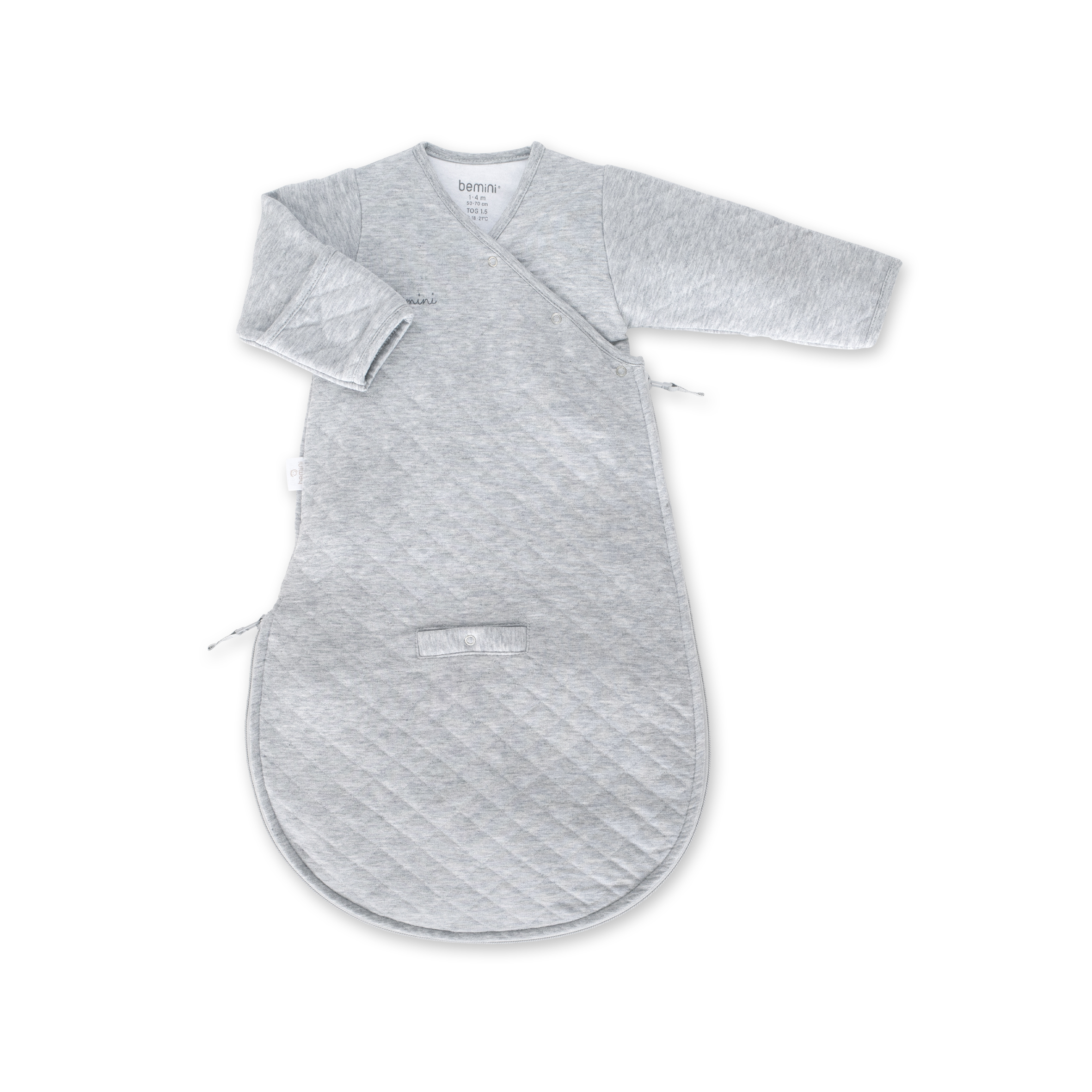 MAGIC BAG 1-4m mix grey pady quilted jersey tog 1.5 (Bemini)
