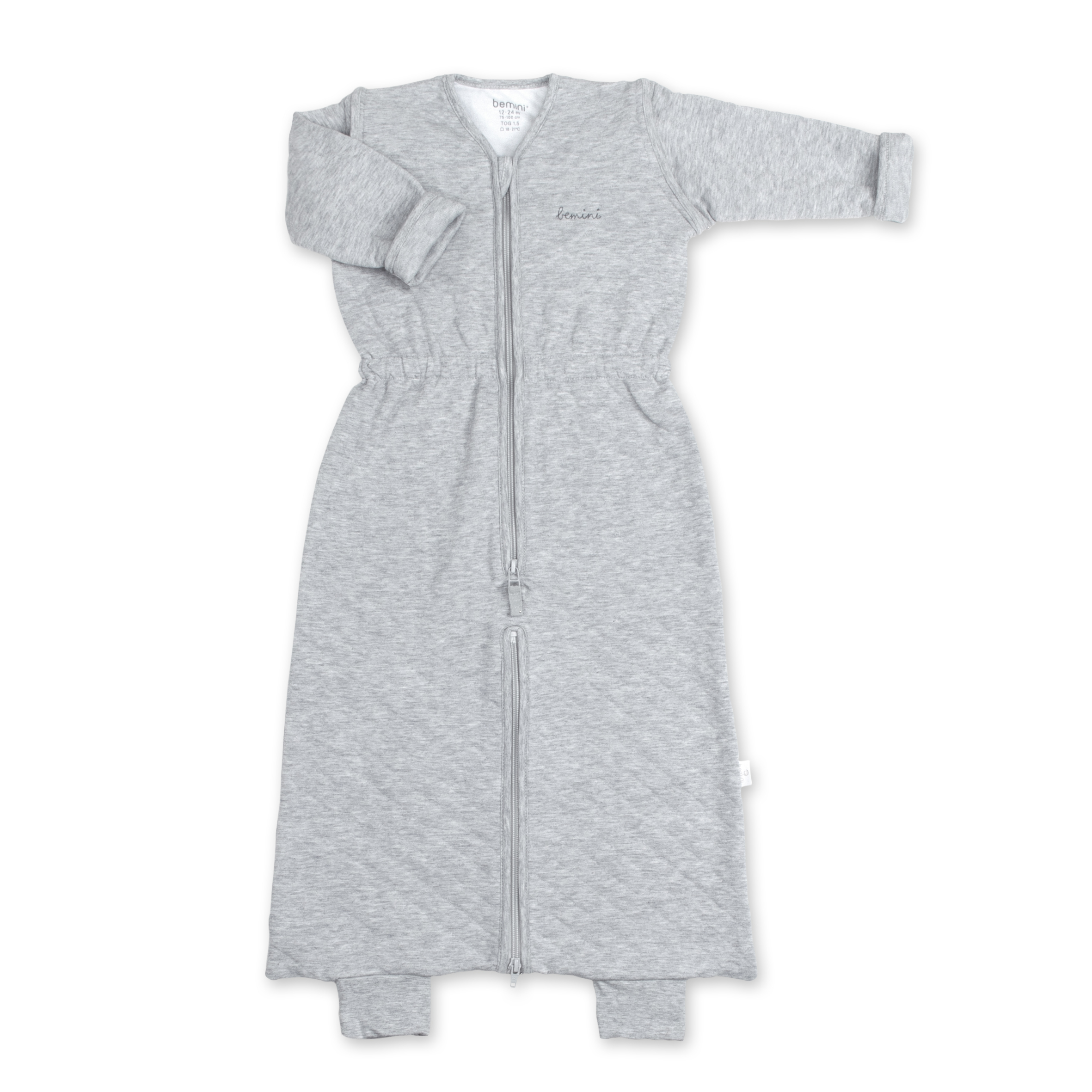 MAGIC BAG 4-12m mix grey quilted jersey tog 1.5 (Bemini)