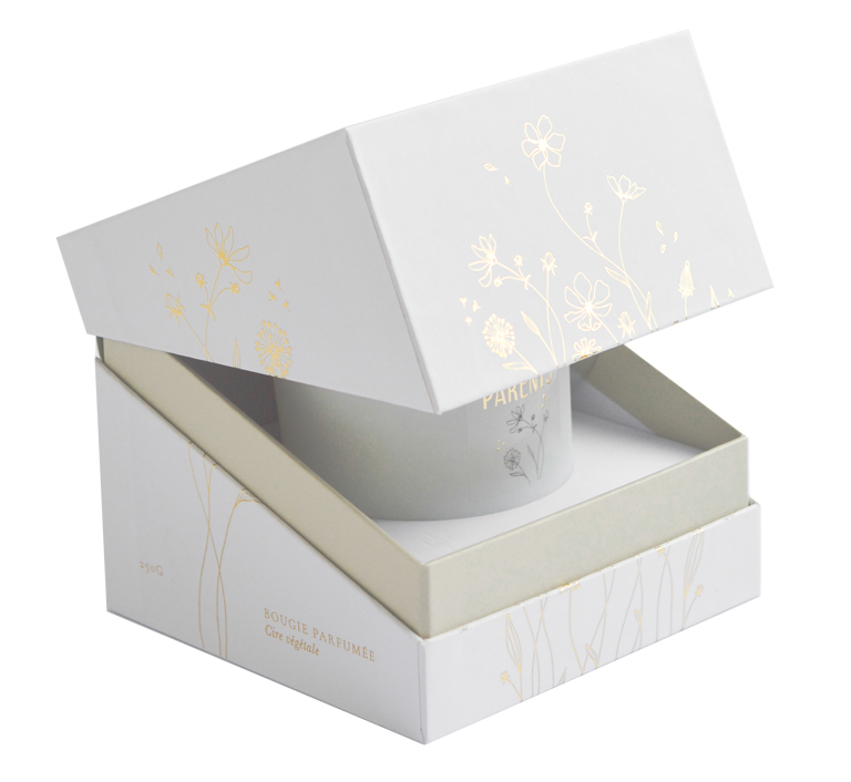 Bougie coffret - Veux-tu être parrain ? - fleur de coton (ZAKUW)