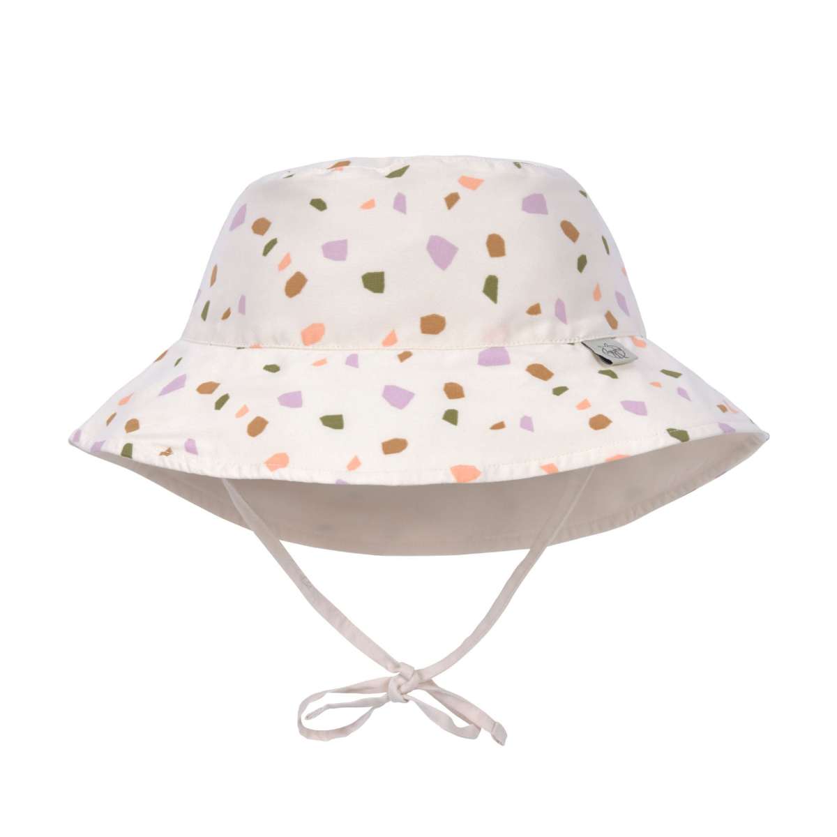 Chapeau anti-UV réversible enfants - Galets, multicolore blanc cassé (Lassig)