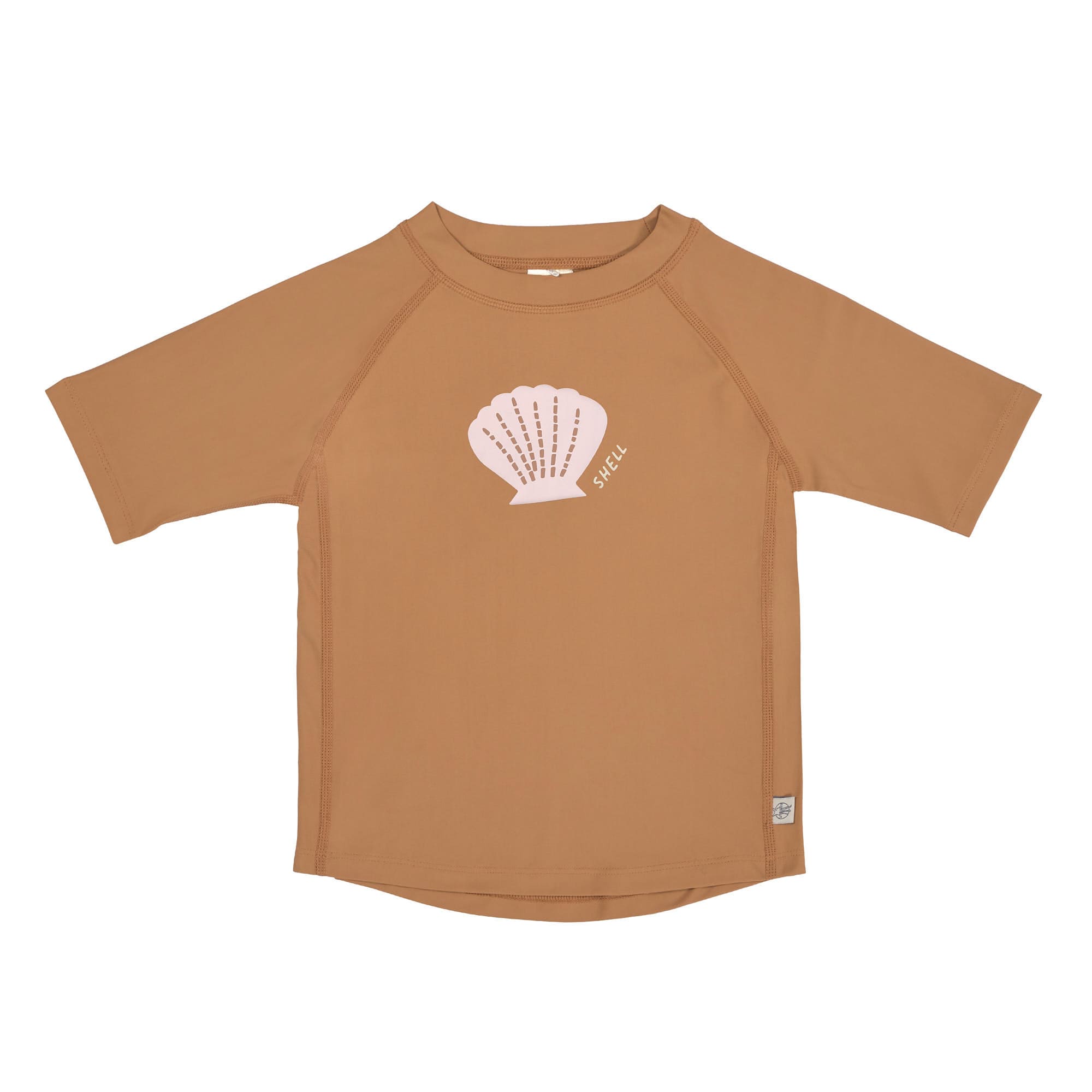 T-shirt anti-UV manches courtes enfants - Coquillage, caramel (Lassig)