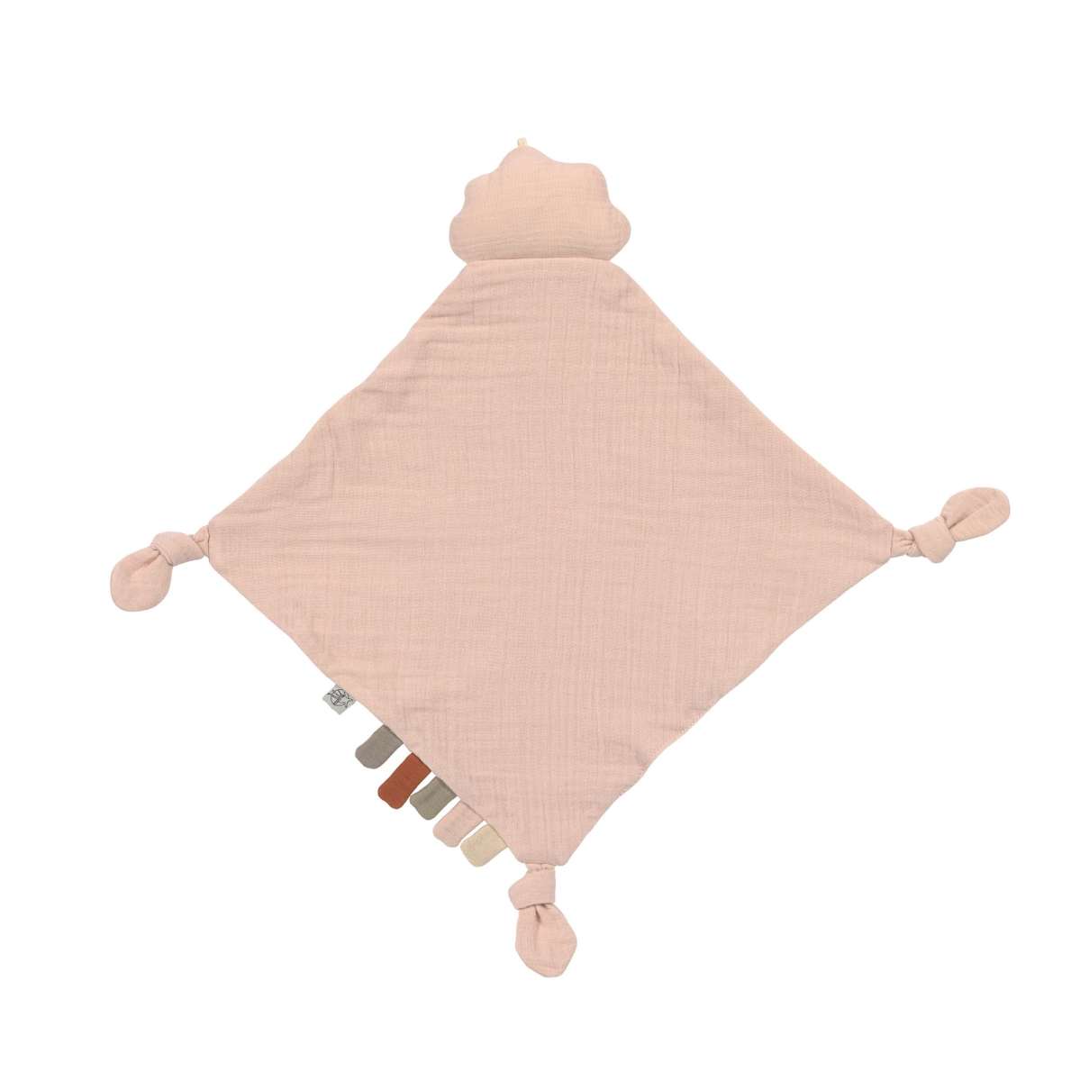 Doudou bébé GOTS, Nuage rose (Lassig)