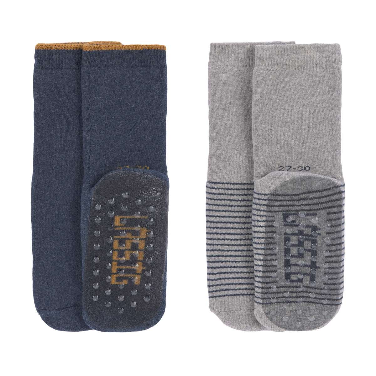 Lot de 2 chaussettes antidérapantes, bleu (Lassig)