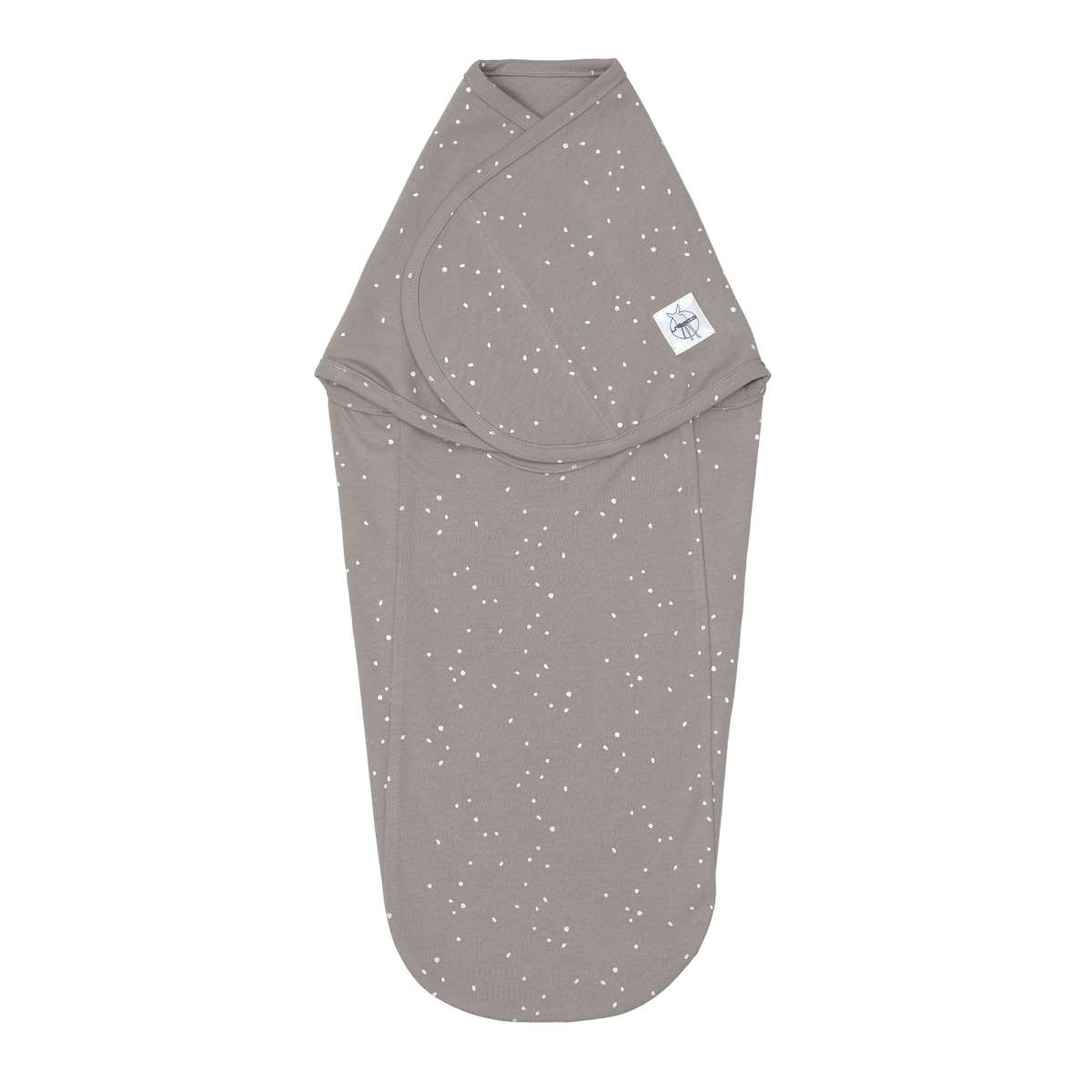 Couverture d´emmaillotage GOTS, Sprinkle taupe (Lassig)