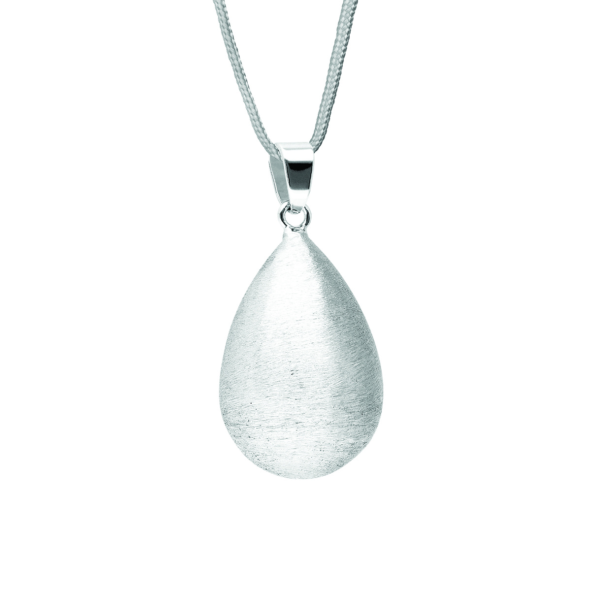 Bijou de grossesse - Forme goutte effet brossé plaqué argent - TU - Collier Gris (Bola)