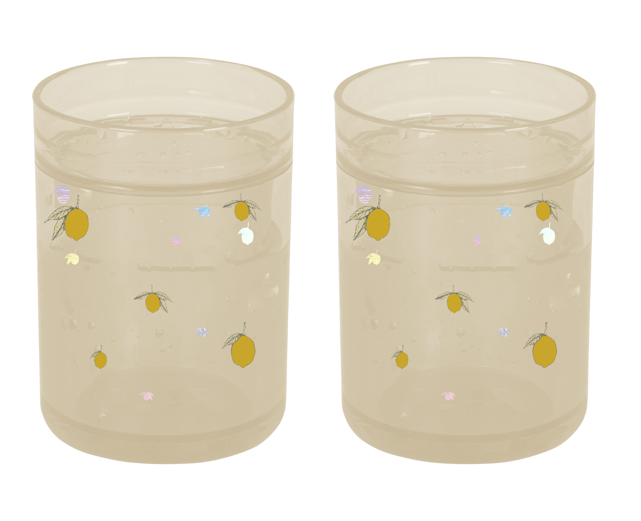 Lot de deux tasses transparentes Citrons (KongesSlojd)