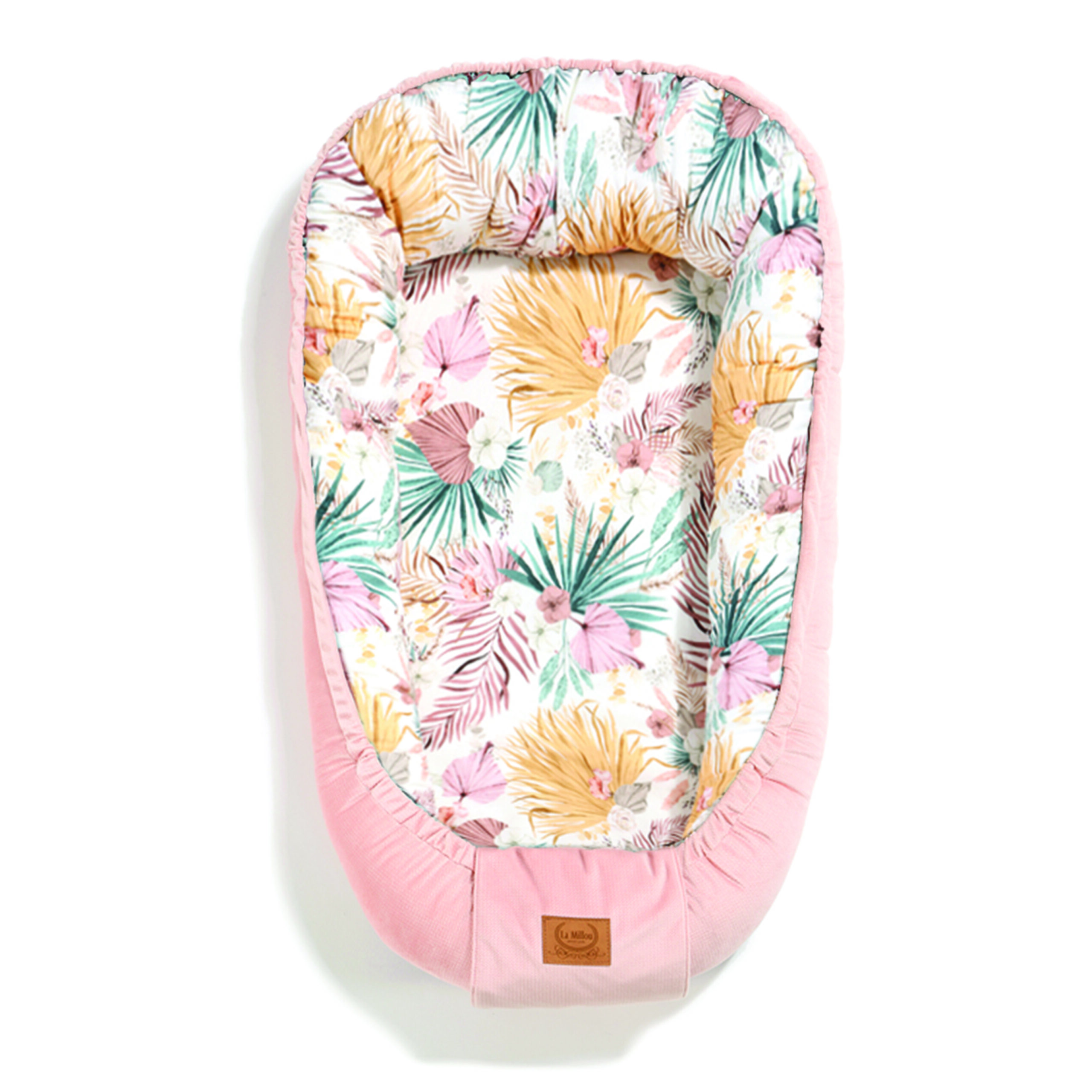 Nid de bébé - Boho Palms Light VELVET Smoke Rose  (La Millou)