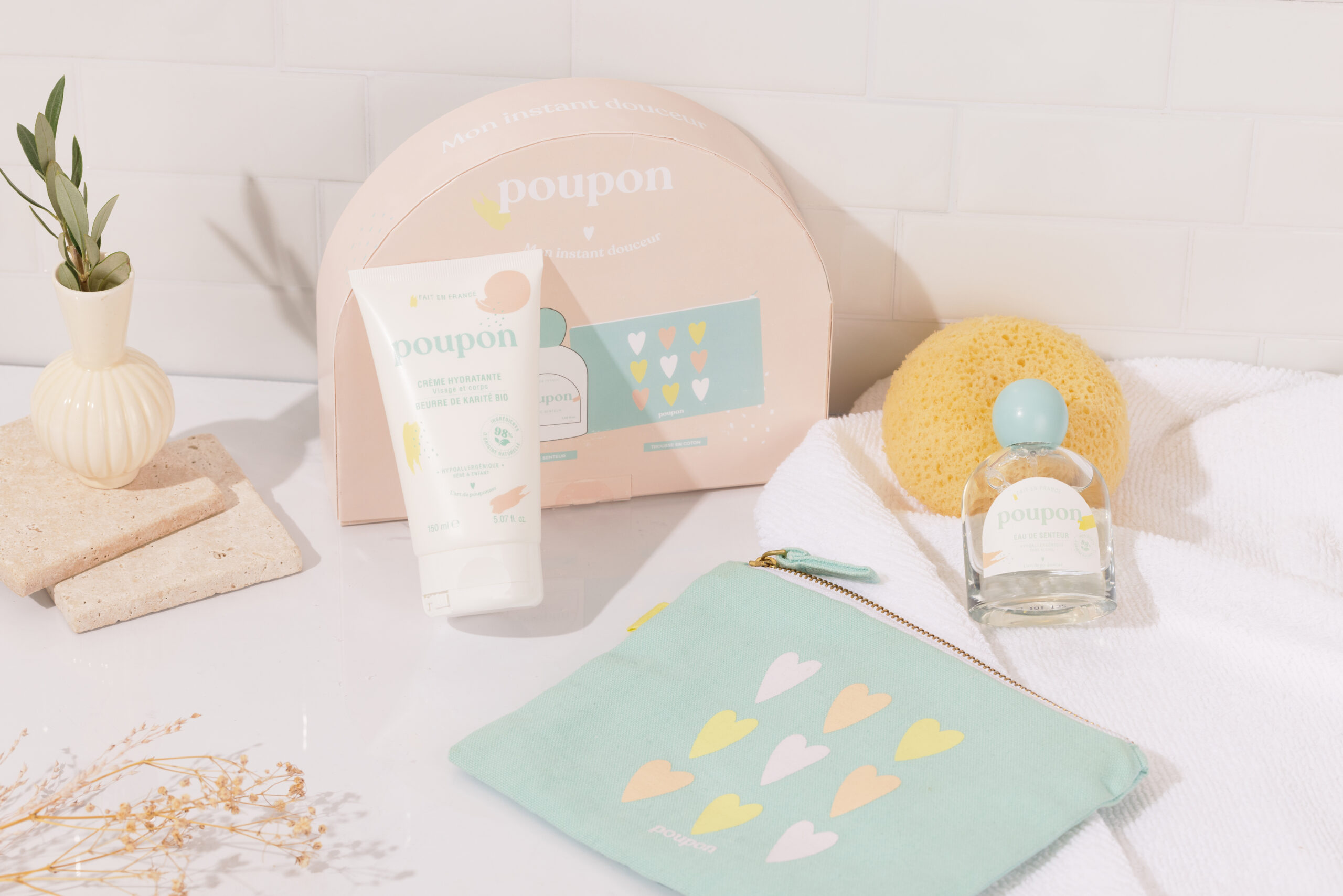 Coffret cadeau "instant douceur" (Poupon)
