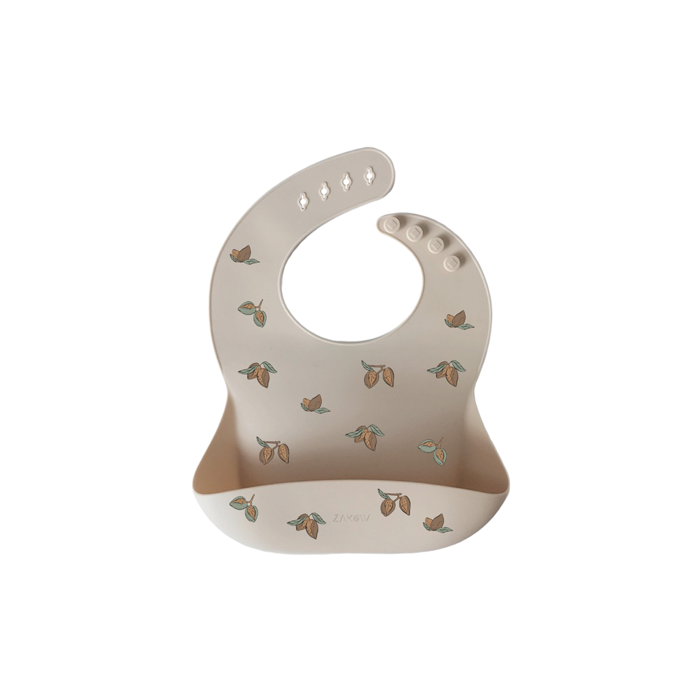 Bavoir en silicone Amandes (ZAKUW)