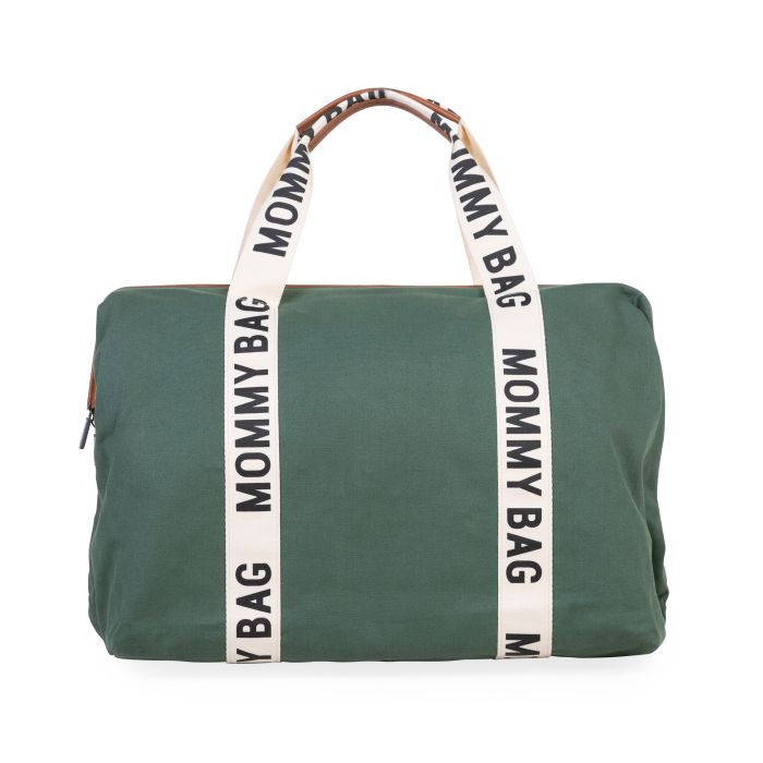 MOMMY BAG ® SAC A LANGER - SIGNATURE - TOILE - VERT (Childhome)