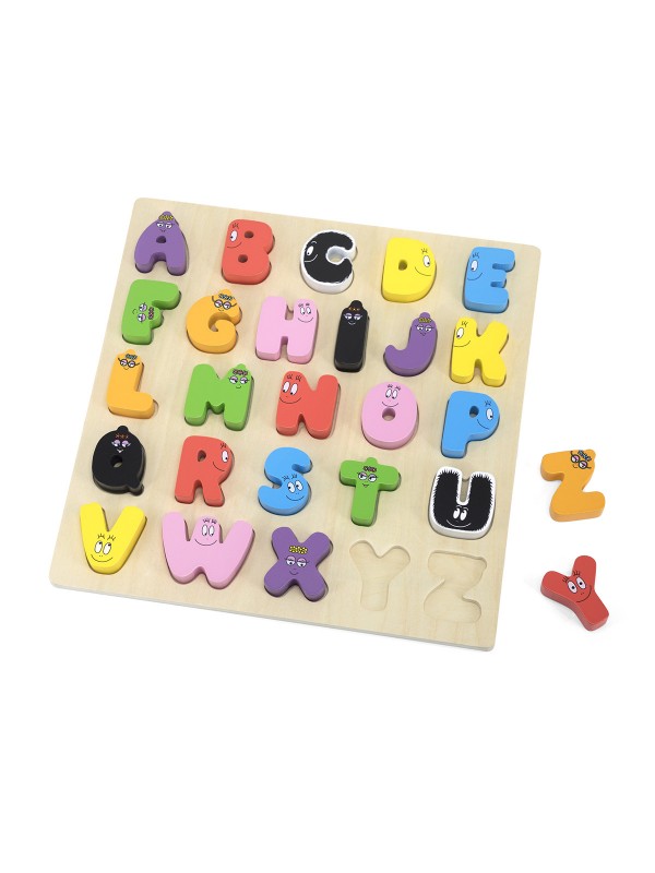 Barbapapa alphabet en bois  (Label Label)