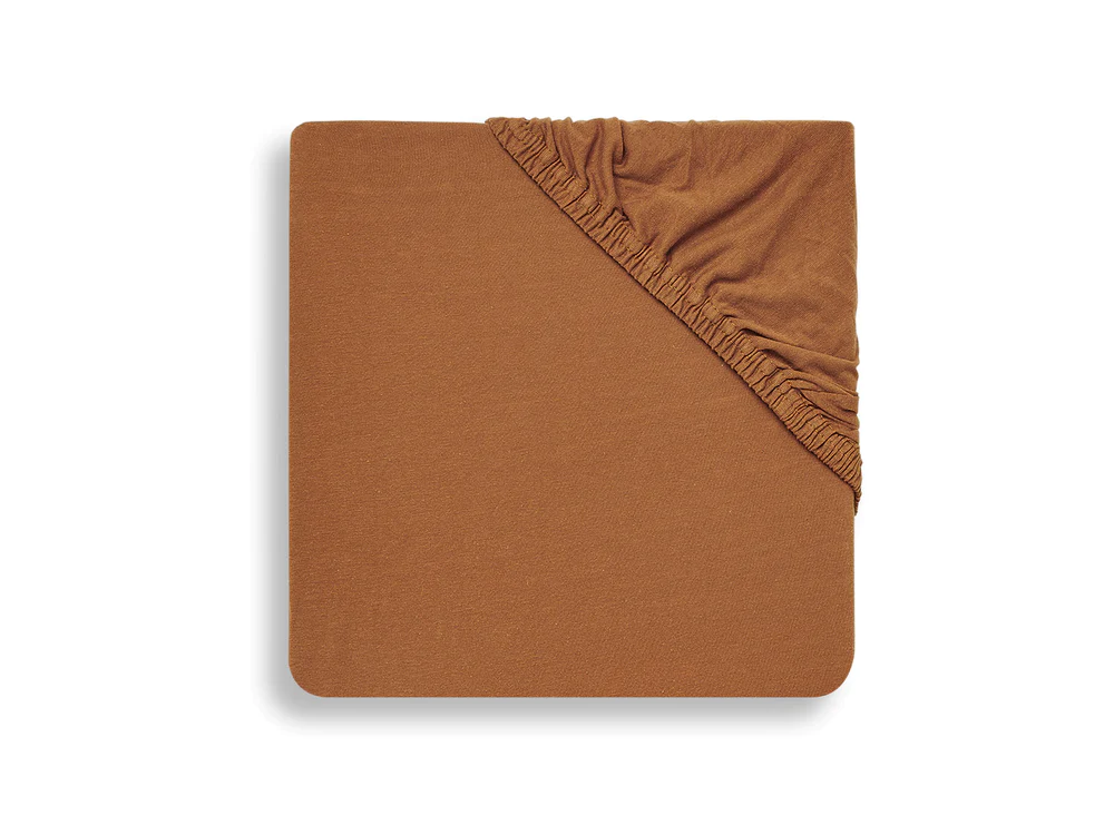 Drap-housse Jersey 60x120cm - Caramel (Jollein)