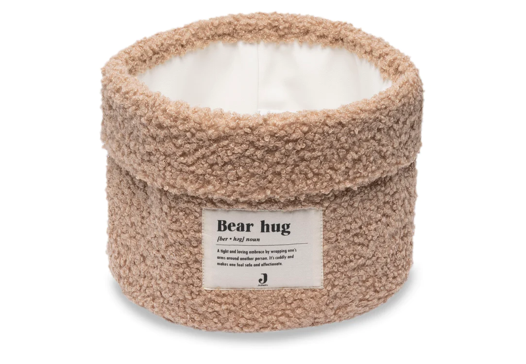 Panier de Rangement 14x18cm Boucle - Biscuit (Jollein)