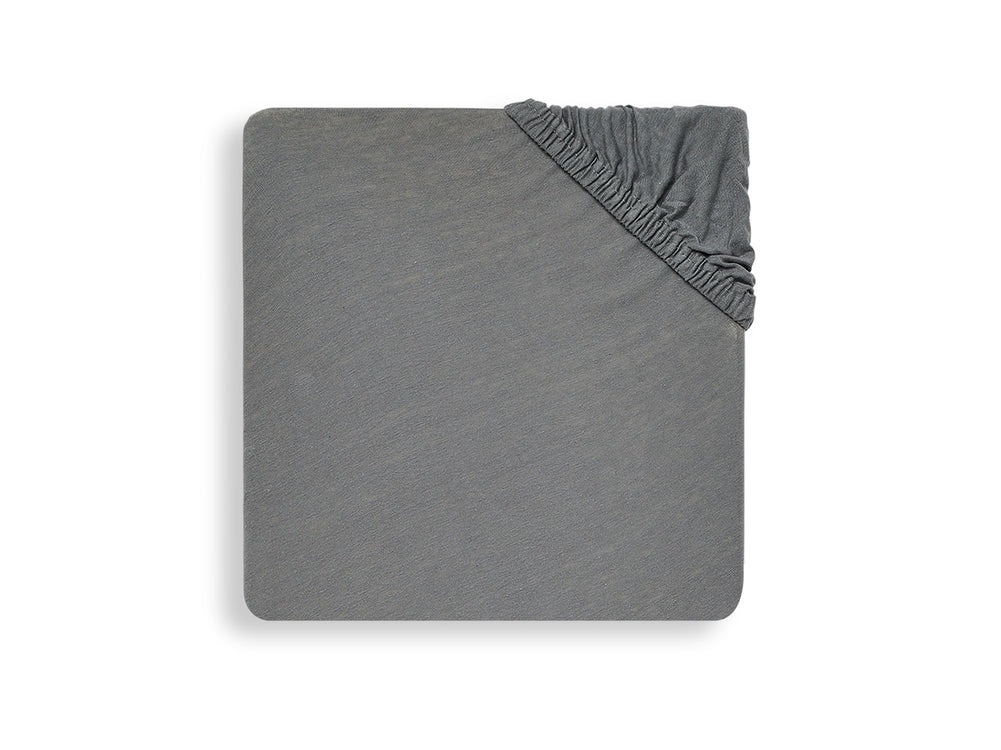 Drap-housse Jersey 60x120cm - Storm Grey (Jollein)