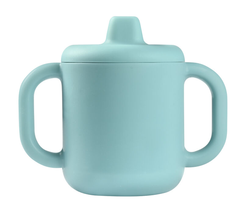Tasse d’apprentissage silicone bleu (Béaba)