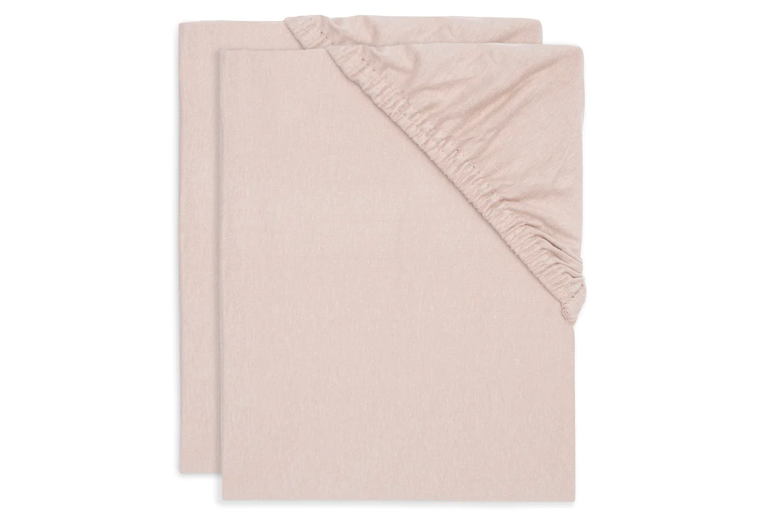 Drap-housse Jersey 60x120cm - Wild Rose - 2 Unités (Jollein)