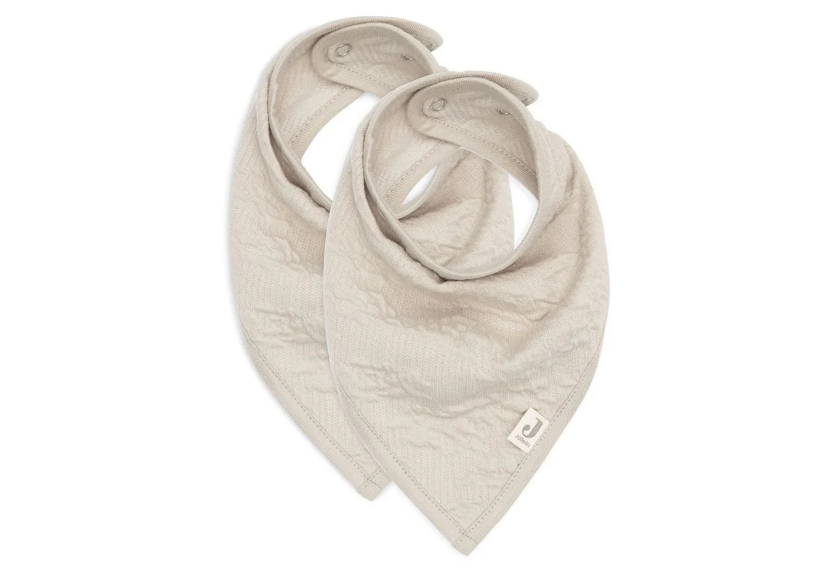 Bavoir Bandana Soft Waves Nougat (2pack) (Jollein)