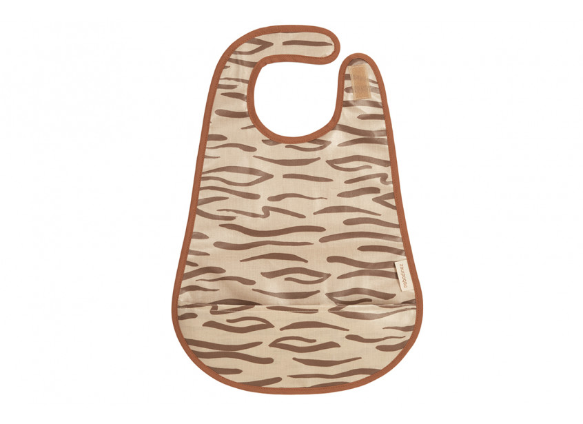 Get ready bavoir imperméable • brown (Nobodinoz)