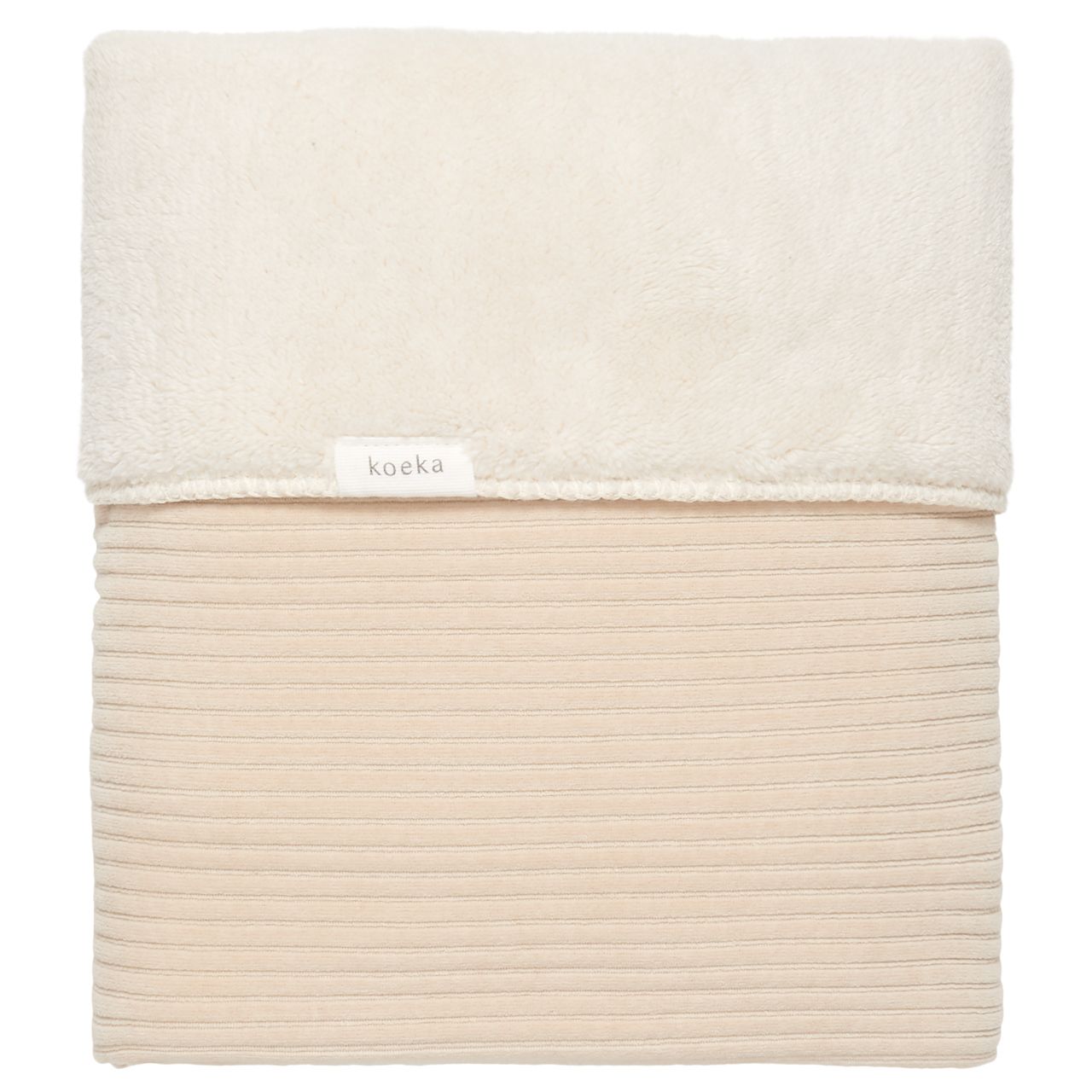 Couverture berceau teddy Vik - sand (Koeka)