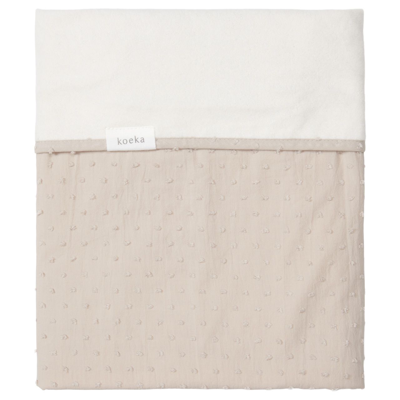 Couverture pour lit bébé cotton polaire Napa clay 100x150 (Koeka)