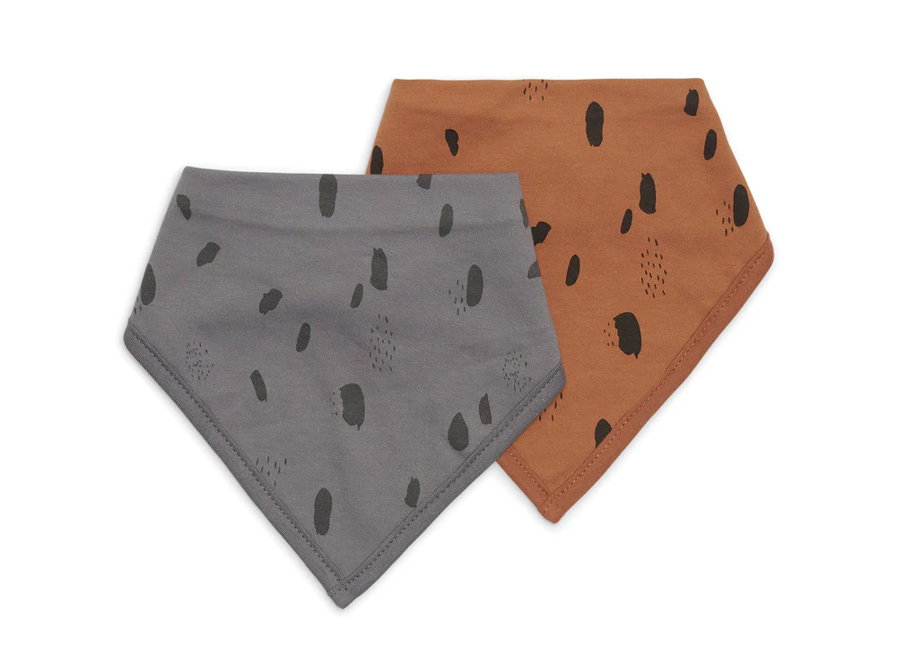 Bavoir Bandana Spot - Caramel - 2 Unités (Jollein)