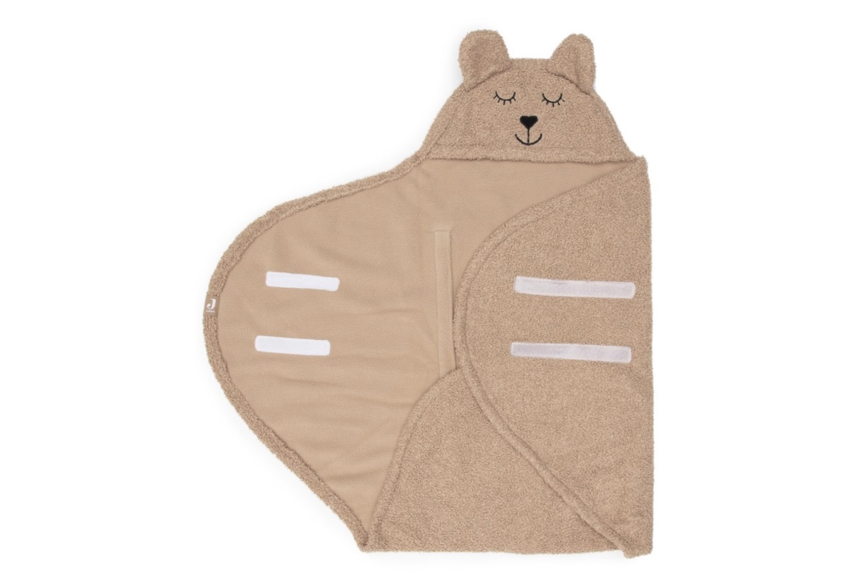 Couverture portefeuille Bear Boucle - Biscuit (Jollein)