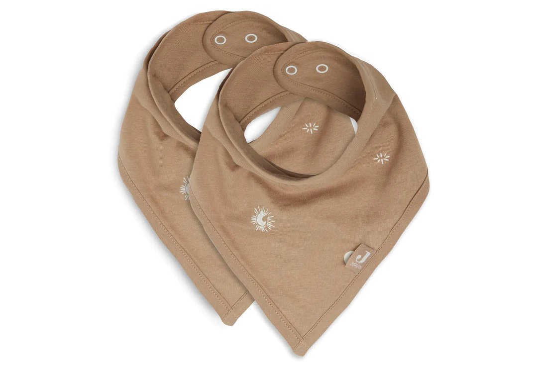 Bavoir Bandana Stargaze - Biscuit- 2 pièces (Jollein)