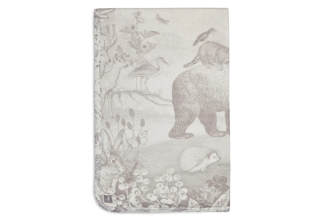 Couverture Lit Bébé Jersey 100x150cm Pimpelmees - Forest Animals (Jollein)