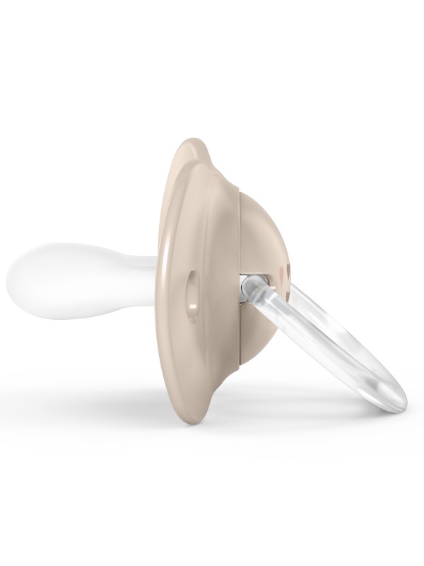 SX - SPREAD JOY - SOOTHER - SILI. - PHYS. - 0/6M BEIGE DUO (Suavinex) – Image 2