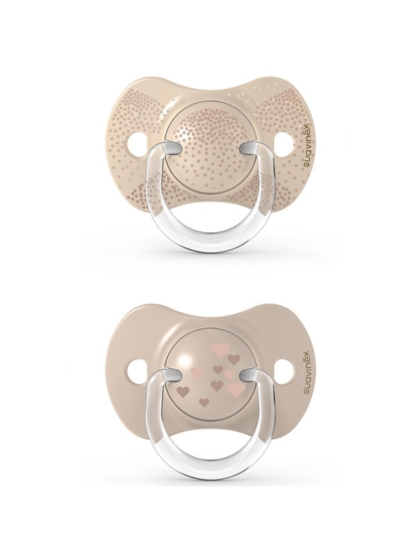SX - SPREAD JOY - SOOTHER - SILI. - PHYS. - 0/6M BEIGE DUO (Suavinex)