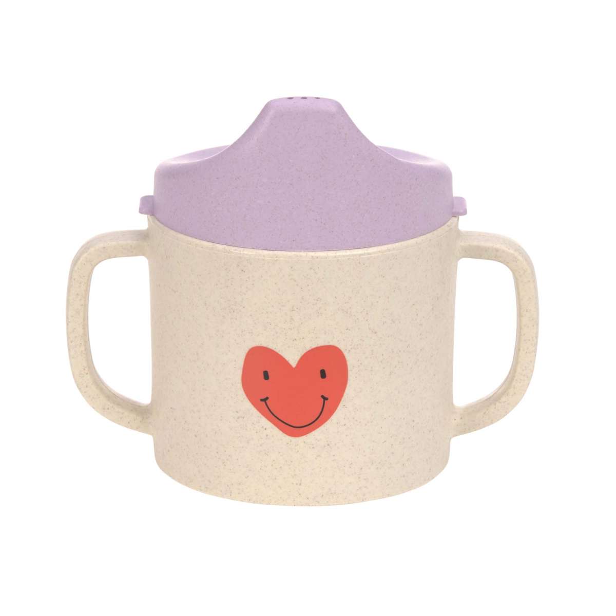 Tasse d´aprentissage - Happy Rascals Coeur lavande (Lassig)