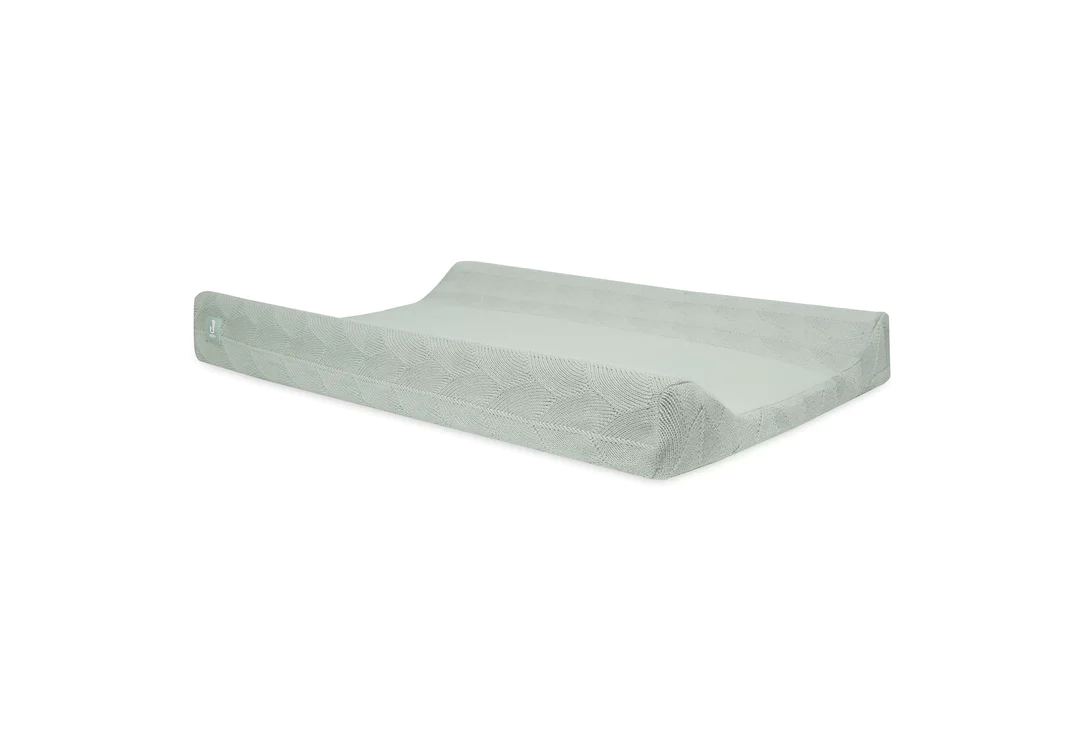 Housse matelas à langer 50x70cm Shell Knit - Sea Foam - GOTS (Jollein)