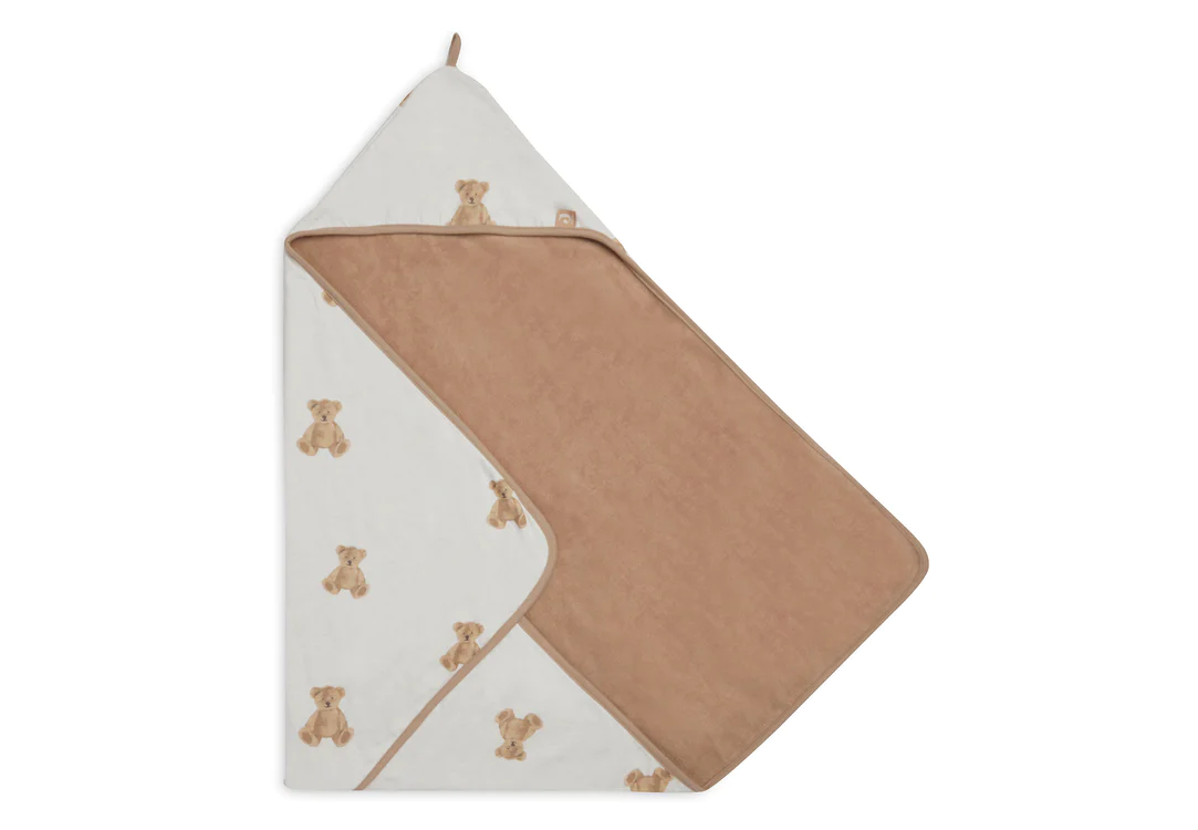Cape de Bain 75x75cm - Teddy Bear - GOTS (Jollein)