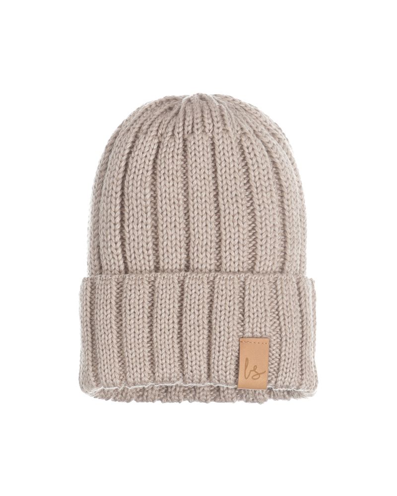 Bonnet bébé maille Light oak (Babystyling)