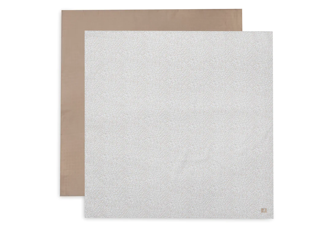 Lange Gaze de Coton Large 115x115cm Dotted - 2 pièces (Jollein)
