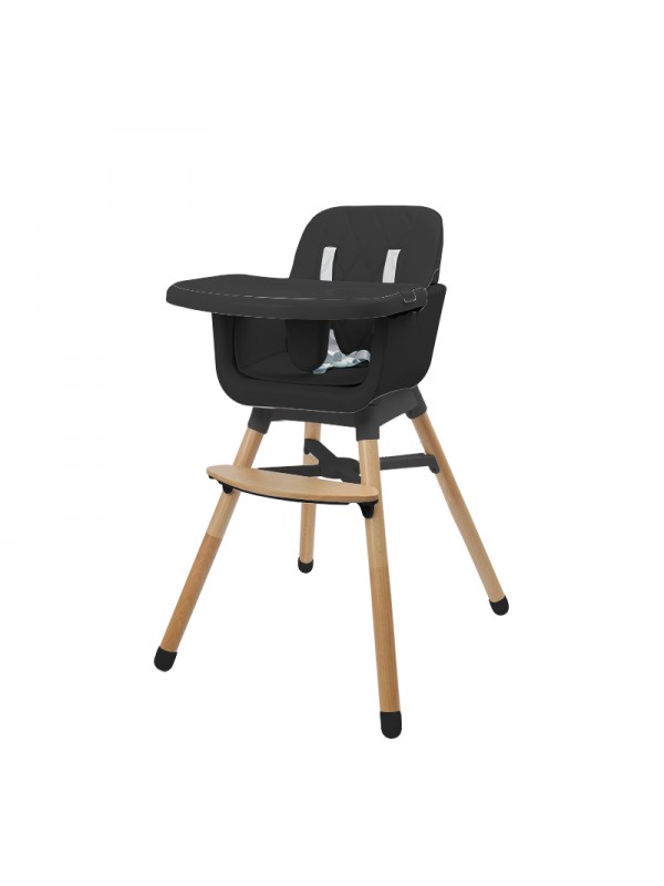 CHAISE HAUTE BOIS - NOIR (Ding)