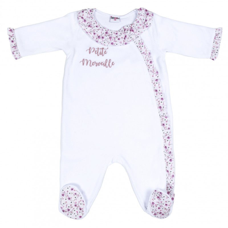 Dors-bien velours "Petite merveille" Frenchy Liberty blanc/liberty (BB and Co)
