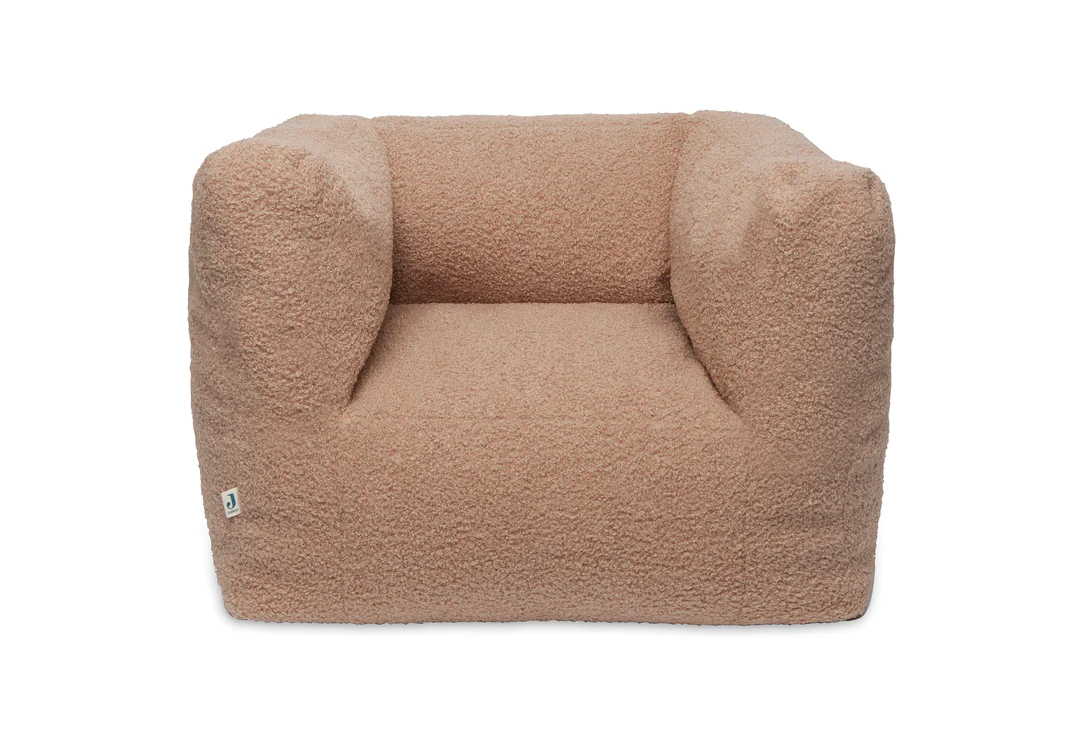 Fauteuil Pouf Enfant Boucle - Biscuit (Jollein)