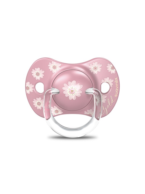 SX - GOLD - SOOTHER - SILI. - REVERSIBLE - +18M - PINK (Suavinex)