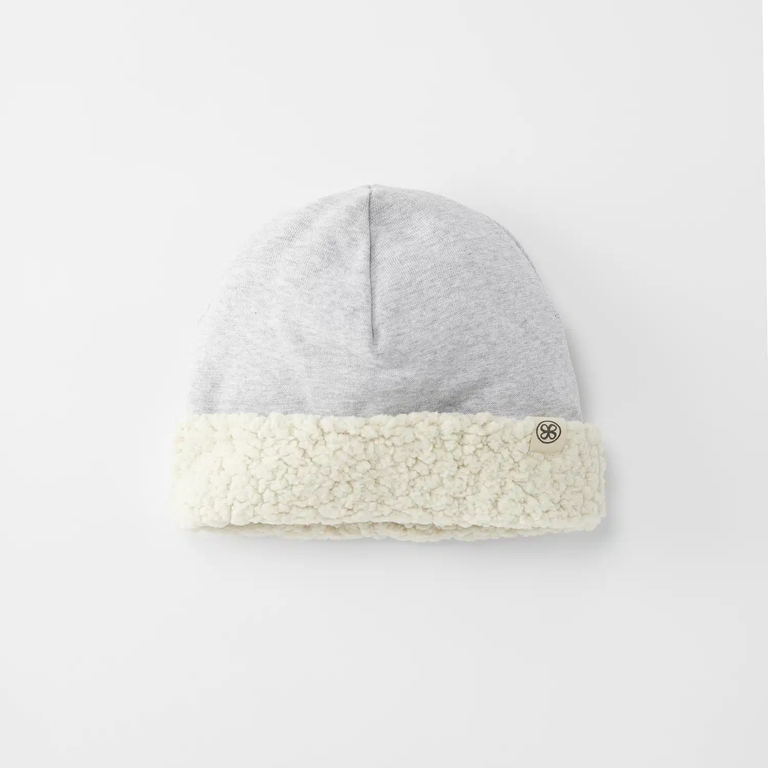 Bonnet teddy reversible Gris 0-6mois (Cloby)