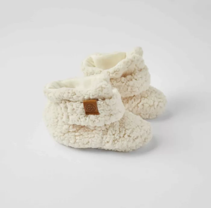 Chaussons teddy Beige 6-12 mois (Cloby)